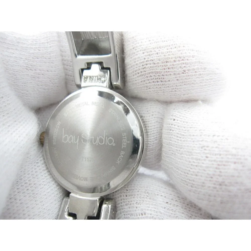 Women's Bay Studio Quartz WR Analog 26mm Dial Causal Round Bangle Watch (E142)